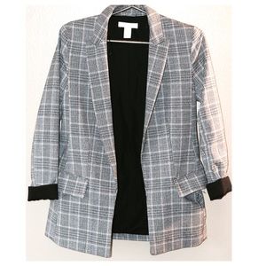 H&M straight cut grey blazer